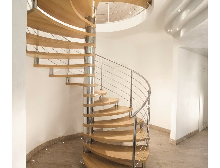 Escalier hélicoïdal à marches galbées HELICE
