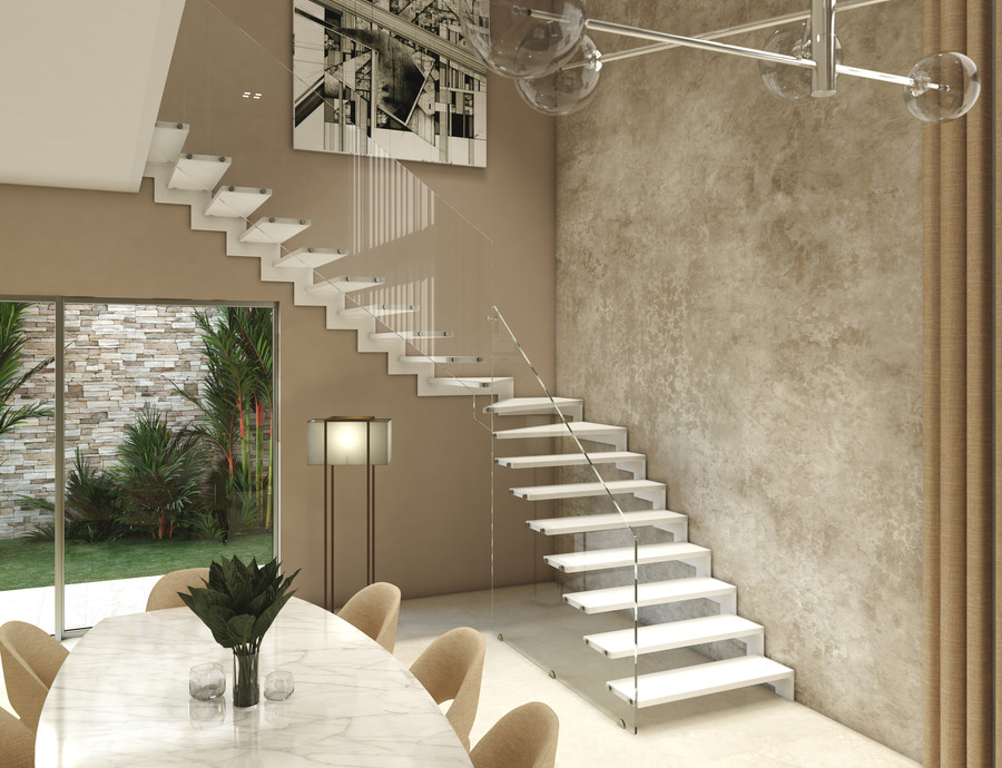 Escalier à limon crémaillère FLO 120