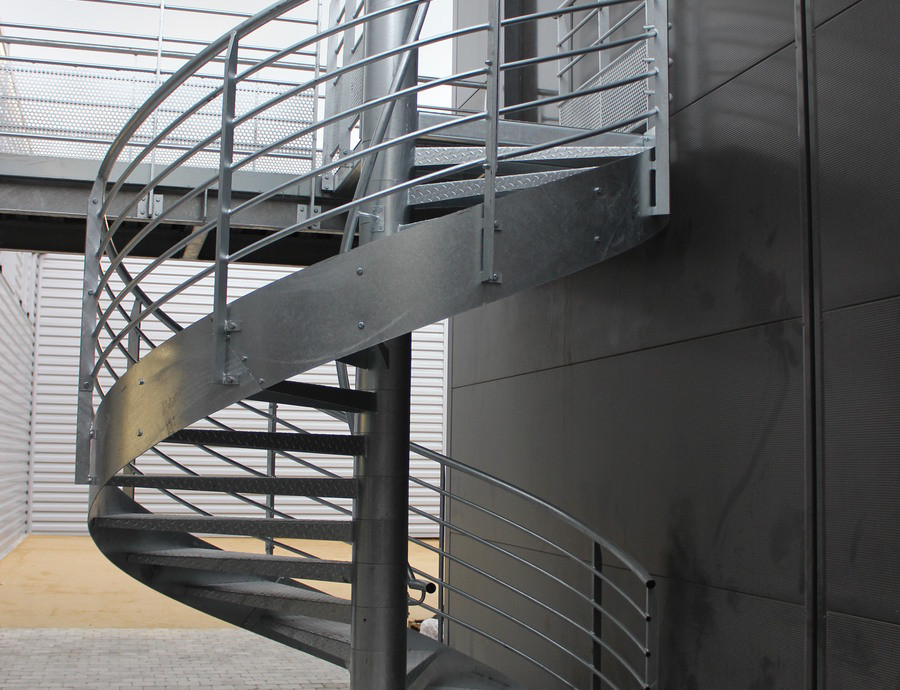 Escalier hélicoïdal EXTERIEUR HORIZONTAL