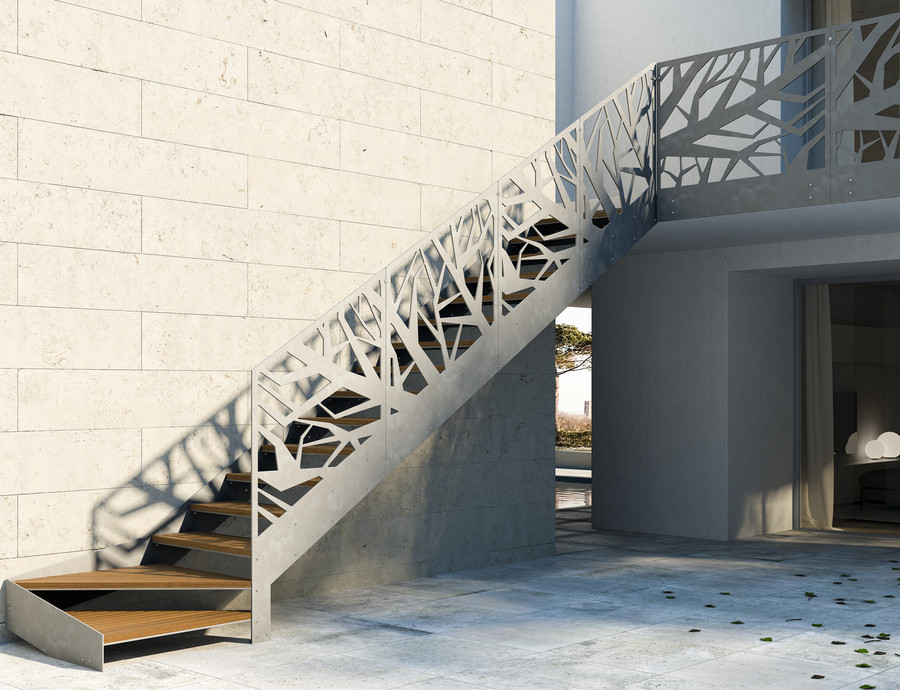 Escalier extérieur bois PROXIMA OUTDOOR
