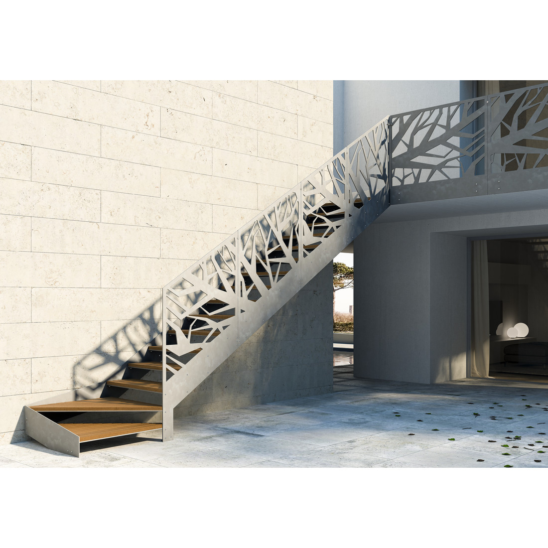 Escalier extérieur bois PROXIMA OUTDOOR
