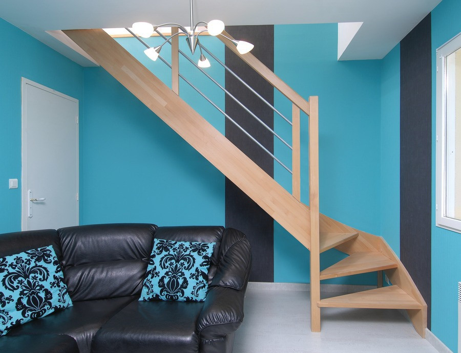 Escalier DOUBLE LIMONS TRADITIONNELS BOIS