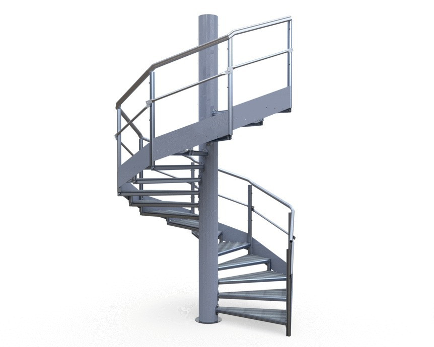 Escalier GM40 garde-corps à lisses